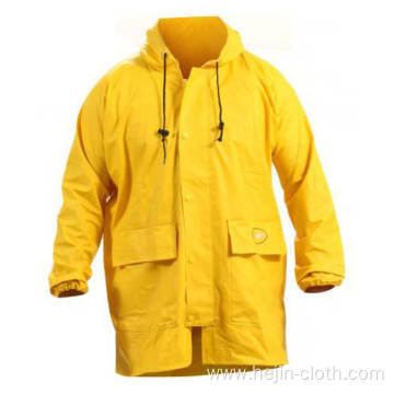 OEM ECO friendly PVC adult rainwear jacket